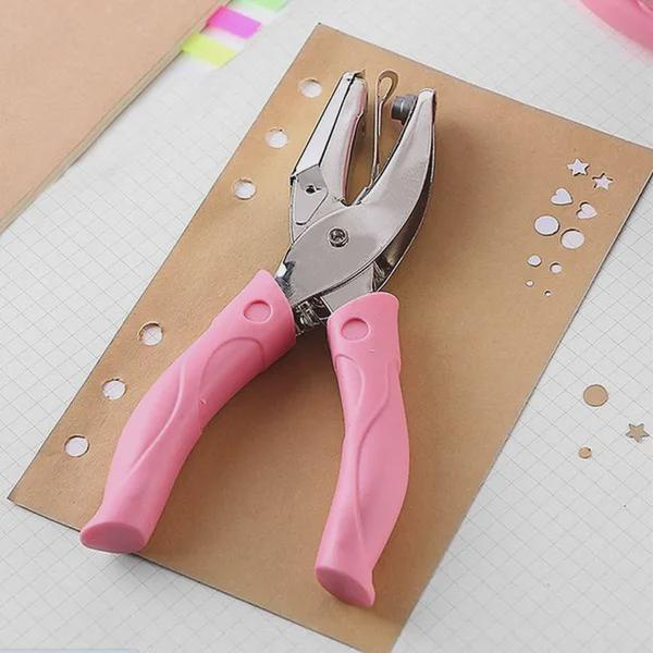 Manual Craft Puncher Paper Hole Punch Cutter Circle Heart Star With Soft  Grip